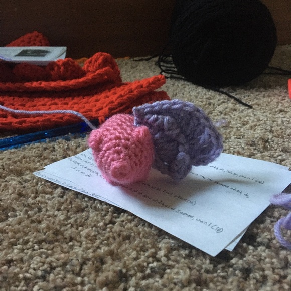 Handmade Crochet Flying Pig - Picture 5 of 6